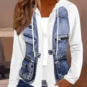 Jacket Long Sleeve Front Hoodie